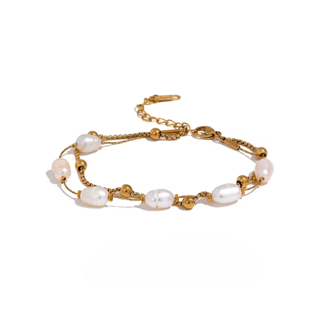 Cloé | Bracelet double chaîne