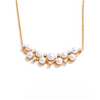 Janne | Collier perles et strass scintillants